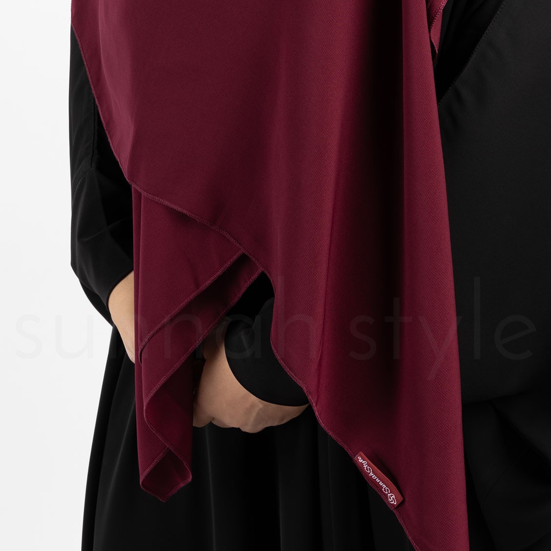 Sunnah Style Essentials Square Hijab Large Burgundy